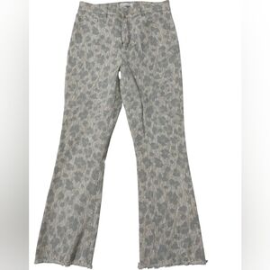 LOFT Flare & Wide Leg Jeans - Gray Pattern